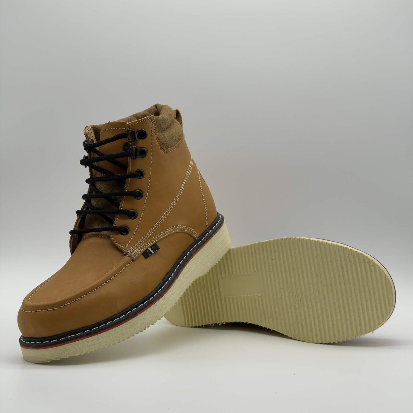 Zapato de Trabajo Cintas Bordado Crazy Miel Mil Rayas