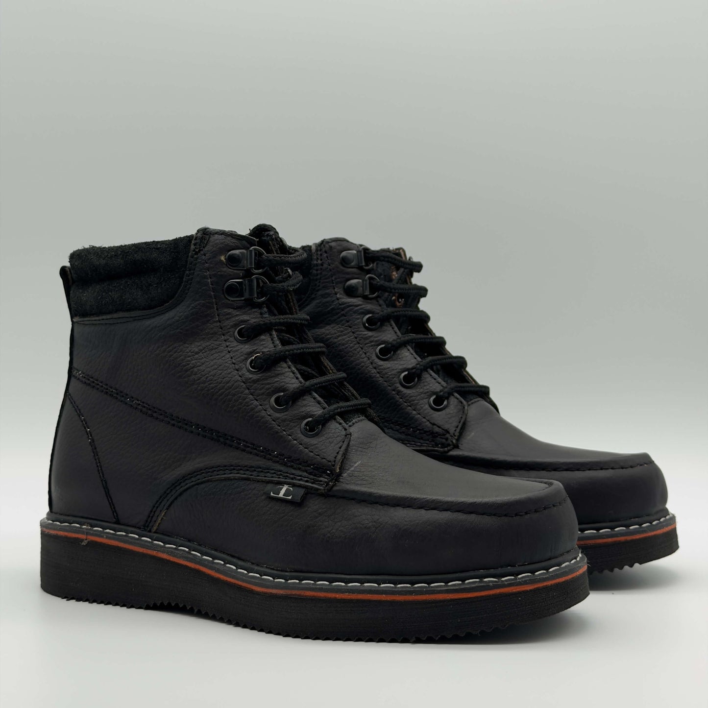 Zapato de Trabajo Cintas Bordado Floter Negro Mil Rayas