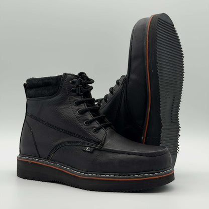 Zapato de Trabajo Cintas Bordado Floter Negro Mil Rayas