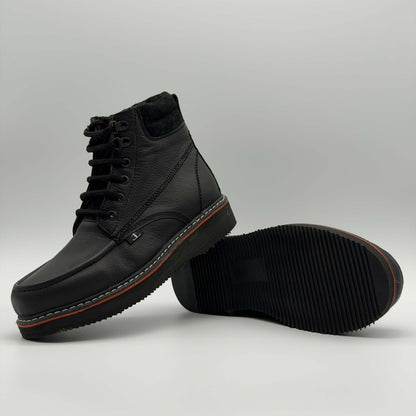 Zapato de Trabajo Cintas Bordado Floter Negro Mil Rayas