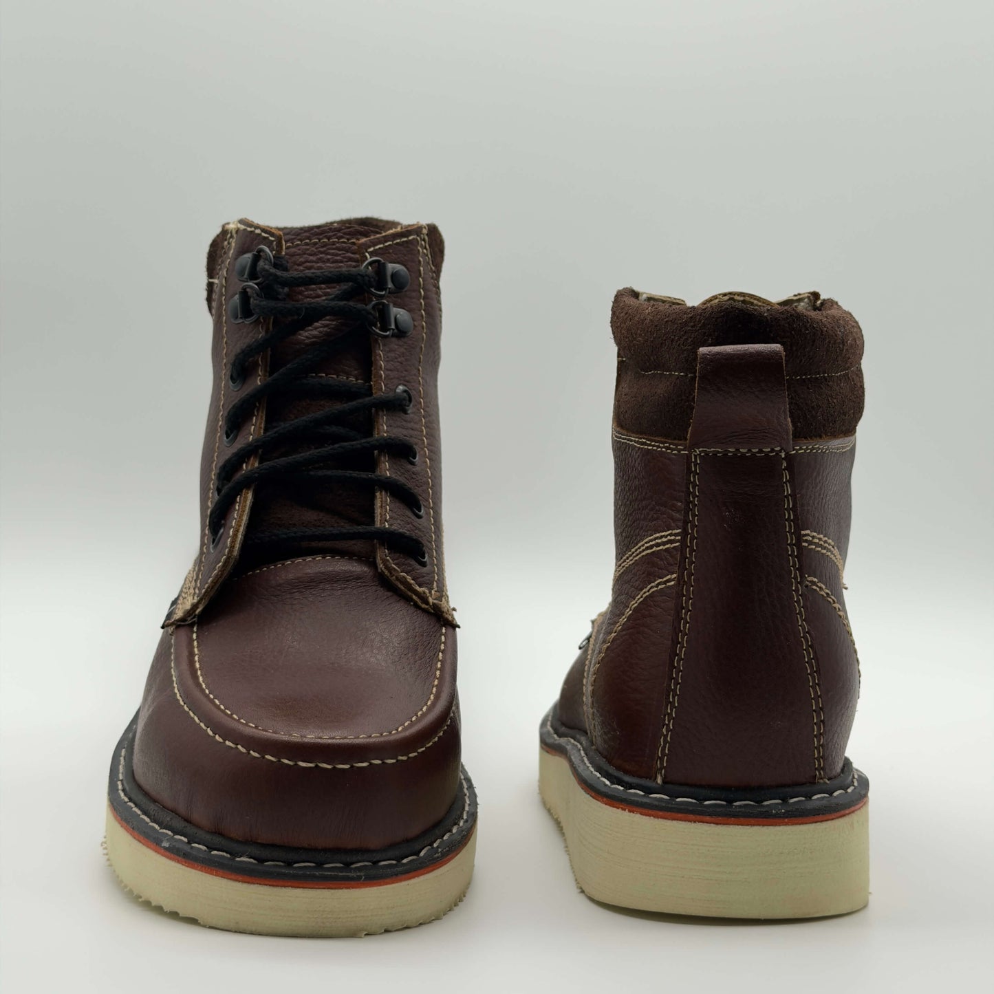 Zapato de Trabajo Cintas Bordado Floter Café Mil Rayas