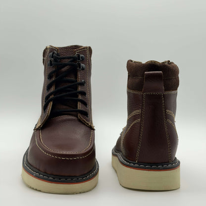 Zapato de Trabajo Cintas Bordado Floter Café Mil Rayas